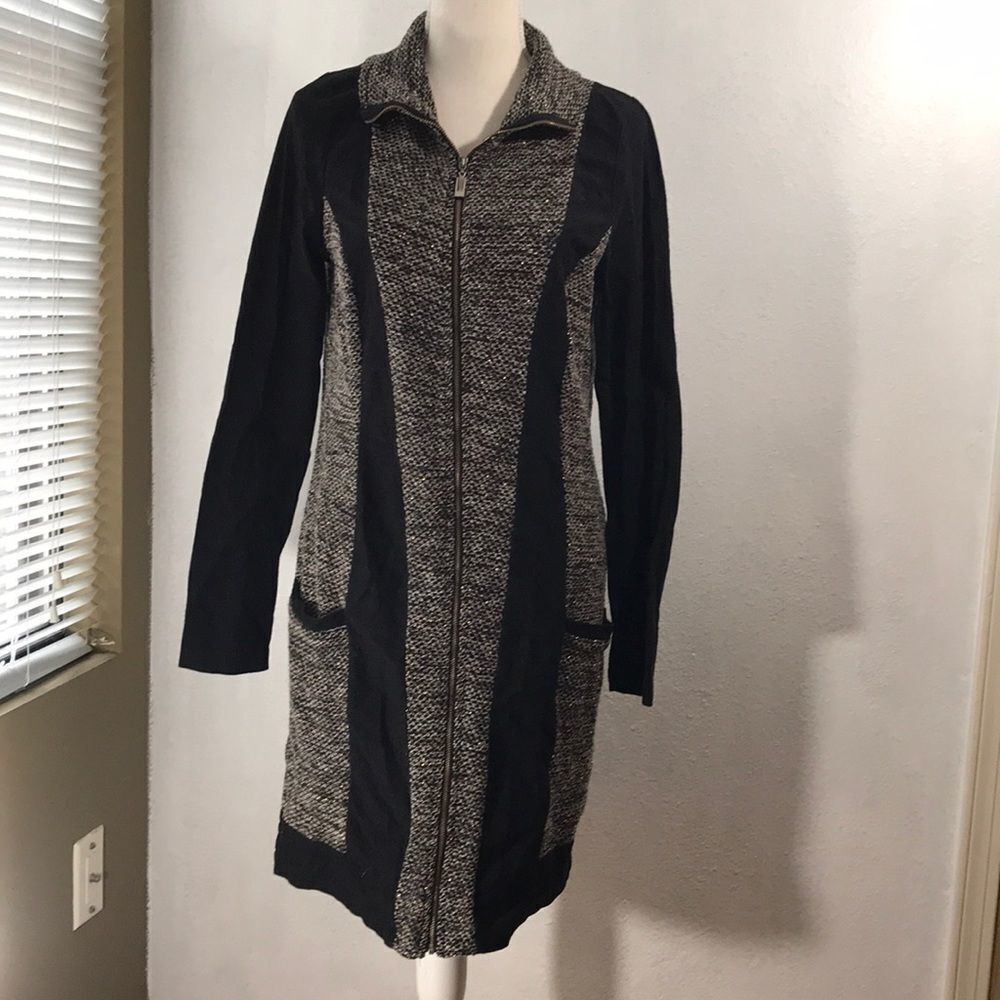 Yest luxe knit zip dress